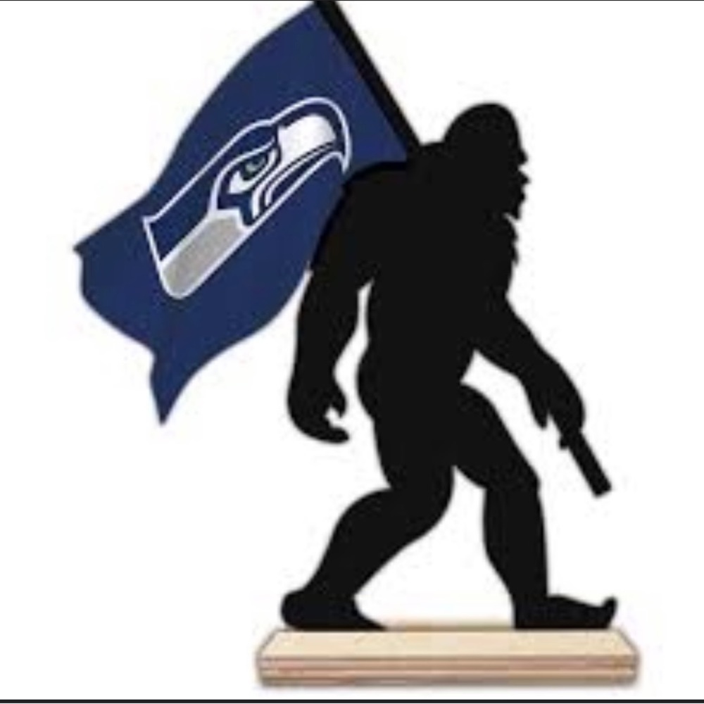 ***SOLD********Seattle Seahawks 18" Team Logo Bigfoot